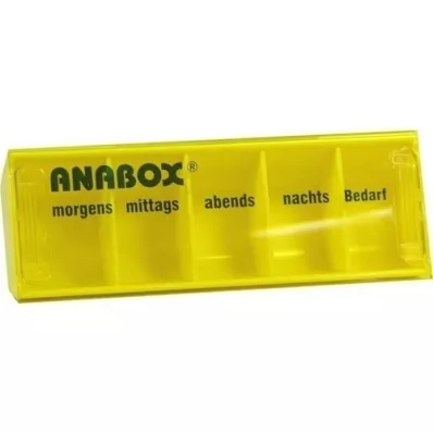 ANABOX Caja de día amarilla, 1 ud