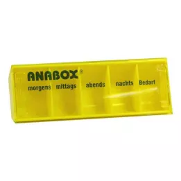 ANABOX Caja de día amarilla, 1 ud
