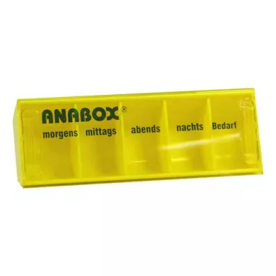 ANABOX Caja de día amarilla, 1 ud
