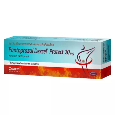 PANTOPRAZOL Dexcel Protect 20 mg comprimido con cubierta entérica, 14 uds