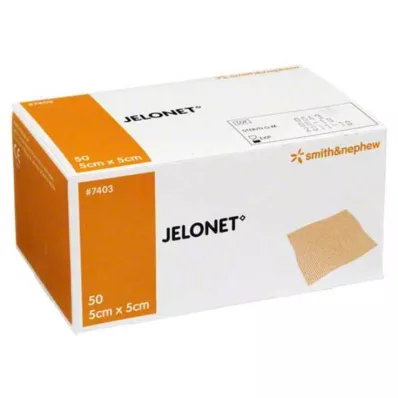 JELONET Paquete de gasas de parafina estériles de 5x5 cm, 50 unidades