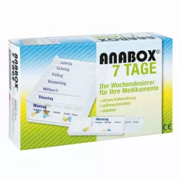ANABOX Dosificador semanal 7 días blanco, 1 ud