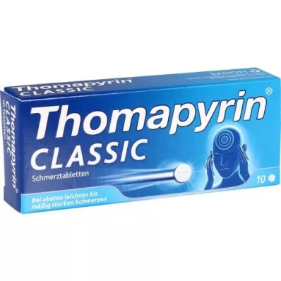 THOMAPYRIN CLASSIC Pastillas analgésicas, 10 unidades