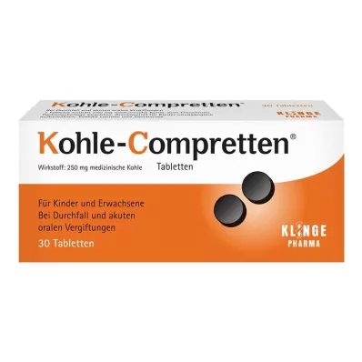 KOHLE Comprimidos Compretten, 30 unidades