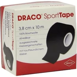 DRACO TAPEVERBAND 3,8 cmx10 m negro, 1 ud