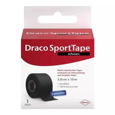 DRACO TAPEVERBAND 3,8 cmx10 m negro, 1 ud