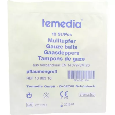 MULLTUPFER estéril tamaño ciruela, 10 uds MULLTUPFER estéril tamaño ciruela, 10 uds