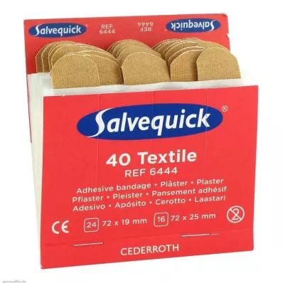 Salvequick tiras de yeso elásticas, 40 piezas