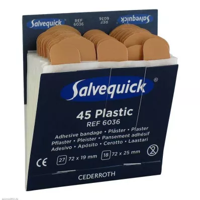 Tiras de yeso Salvequick impermeables, 45 piezas