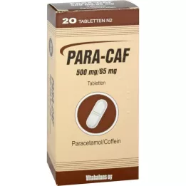 PARA CAF 500 mg/65 mg comprimidos, 20 uds