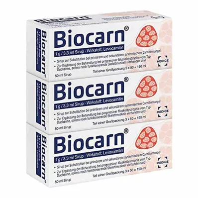 BIOCARN Jarabe, 3X50 ml