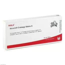 ISCUCIN crataegi Ampollas de almidón E, 10X1 ml