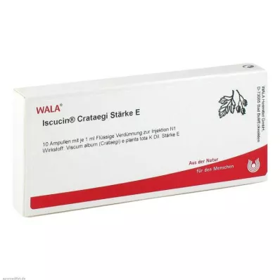 ISCUCIN crataegi Ampollas de almidón E, 10X1 ml