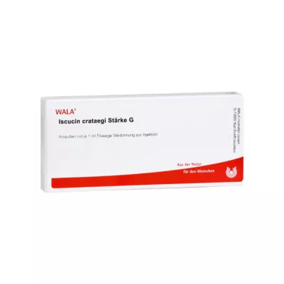 Ampollas Iscucin Crataegi Fuerza G, 10x1 ml