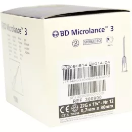 BD MICROLANCE Cánula 22 G 1 1/4 0,7x30 mm, 100 uds