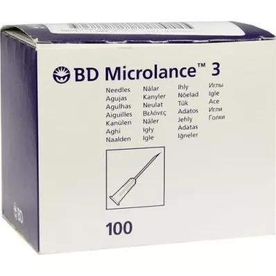 BD MICROLANCE Cánula 26 G 1/2 Insul.0,45x13 mm, 100 uds