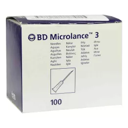 BD MICROLANCE Cánula 26 G 1/2 Insul.0,45x13 mm, 100 uds