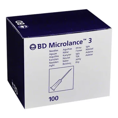 BD MICROLANCE Cánula 30 G 1/2 0,29x13 mm, 100 uds
