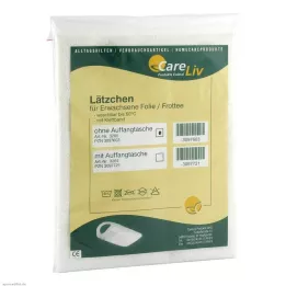 LÄTZCHEN Lámina/toalla extendida blanca con cinta de velcro, 1 ud