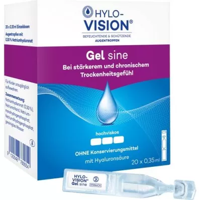 HYLO-VISION Pipetas monodosis Gel sine, 20X0,35 ml