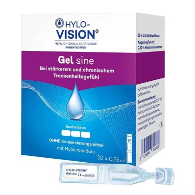 HYLO-VISION Pipetas monodosis Gel sine, 20X0,35 ml HYLO-VISION Pipetas monodosis Gel sine, 20X0,35 ml