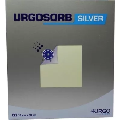 URGOSORB Compresas plateadas de 10x10 cm, 10 uds