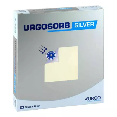 URGOSORB Compresas plateadas de 10x10 cm, 10 uds
