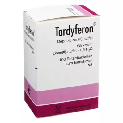 Tardyferon® Depot sulfato de hierro (II) 80 mg tabletas de liberación sostenida, 100 piezas