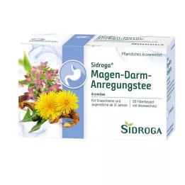 SIDROGA Bolsa de filtro de té estimulante gastrointestinal, 20X2,0 g