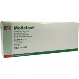 MOLLELAST Vendas 6 cmx4 m envasadas individualmente, 20 uds