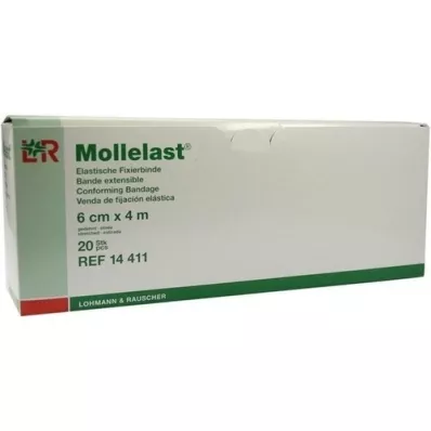 MOLLELAST Vendas 6 cmx4 m envasadas individualmente, 20 uds