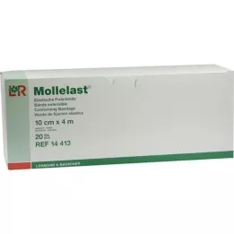 MOLLELAST Vendas 10 cmx4 m envasadas individualmente, 20 uds