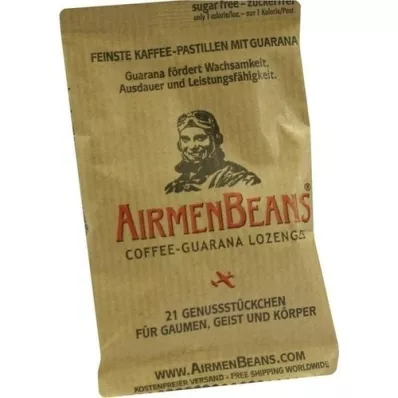 AIRMENBEANS Pastillas de café con guaraná, 21 uds