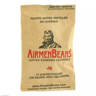 AIRMENBEANS Pastillas de café con guaraná, 21 uds
