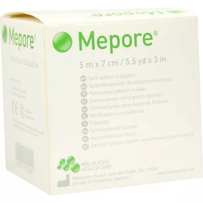 MEPORE Apósito no estéril 7 cmx5 m, 1 ud