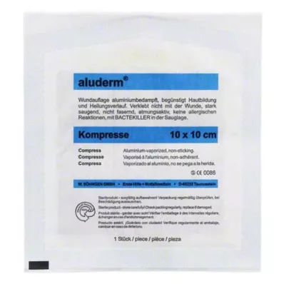 ALUDERM Compresas 10x10 cm, 1 ud