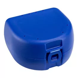 PROTHESEN ZAHNSPANGENBOX universal azul oscuro, 1 ud
