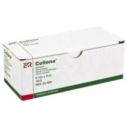 CELLONA Vendas de esparadrapo 6 cmx2 m, 2X5 uds