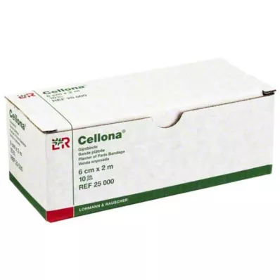 CELLONA Vendas de esparadrapo 6 cmx2 m, 2X5 uds CELLONA Vendas de esparadrapo 6 cmx2 m, 2X5 uds