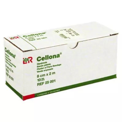 CELLONA Vendas de esparadrapo 8 cmx2 m, 2X5 uds