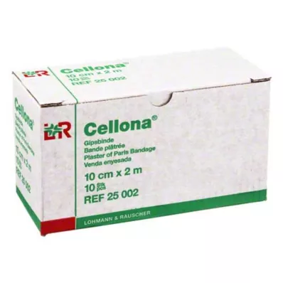 CELLONA Vendas de esparadrapo 10 cmx2 m, 2X5 uds