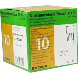 NATRIUMCHLORID 10% Marrón MPC Solución para infusión, 20X10 ml