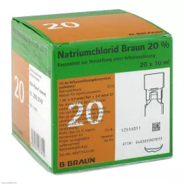 NATRIUMCHLORID 20% MPC Electrolito concentrado, 20X10 ml