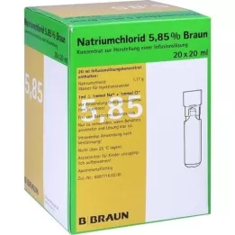 NATRIUMCHLORID 5,85% marrón MPC Solución para infusión, 20X20 ml