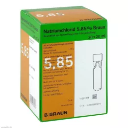 NATRIUMCHLORID 5,85% marrón MPC Solución para infusión, 20X20 ml