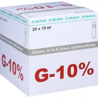 GLUCOSE Solución iny. 10% B.Braun Mini Plasco connect, 20X10 ml