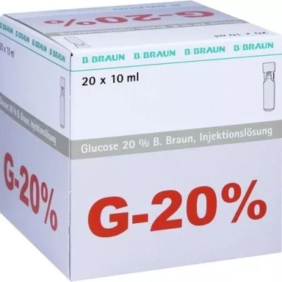 GLUCOSE Solución iny. 20% B.Braun Mini Plasco connect, 20X10 ml