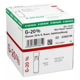 GLUCOSE Solución iny. 20% B.Braun Mini Plasco connect, 20X10 ml
