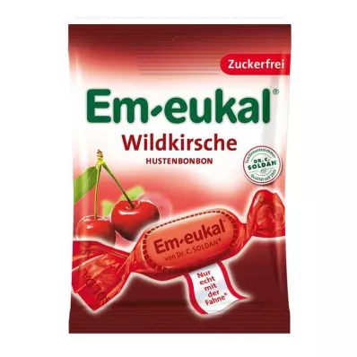 EM-EUKAL Caramelos cereza silvestre sin azúcar, 75 g