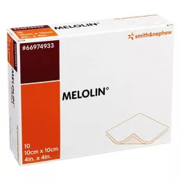 MELOLIN 10x10 cm apósitos estériles, 10 uds